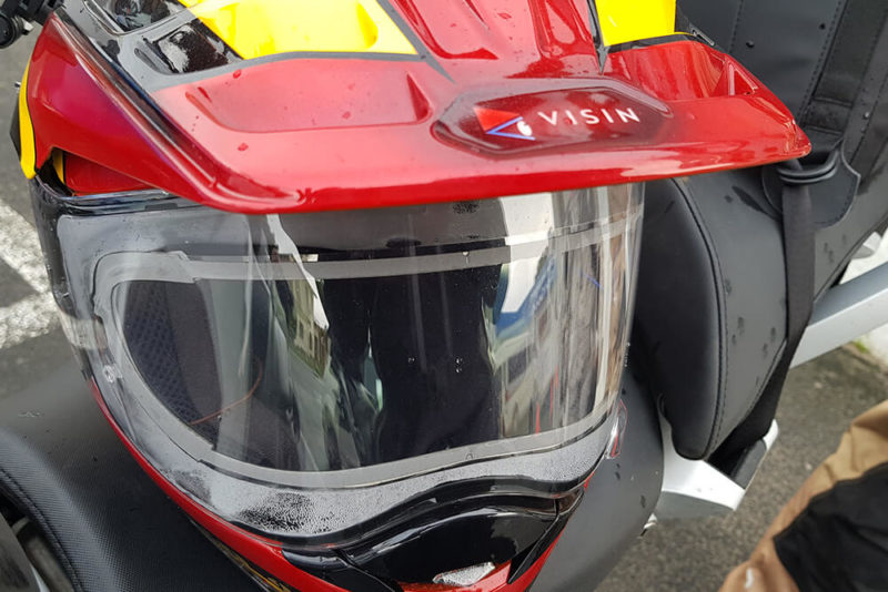 Heated helmet visor inserts that may save your life! Heated Visor Insert